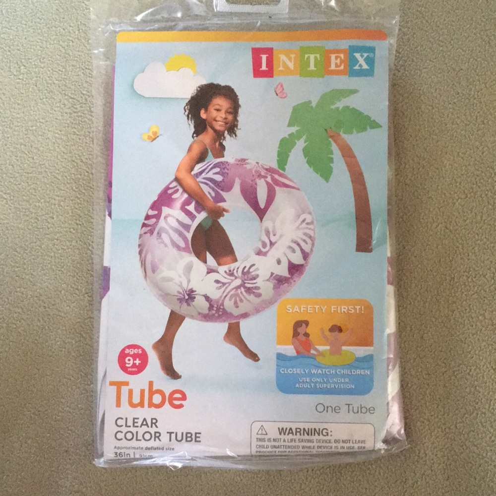 🦄 INTEX Tube, purple floral